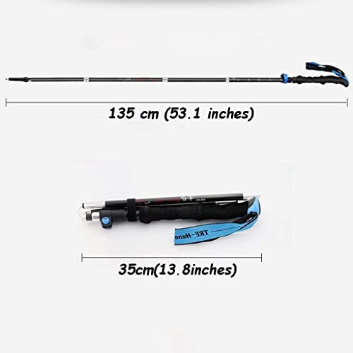 FEABCR Carbon Fiber Trekking Poles, Lightweight Quick Lock - FEABCR Carbon Fiber Trekking Poles, Lightweight Quick Lock - Travelking