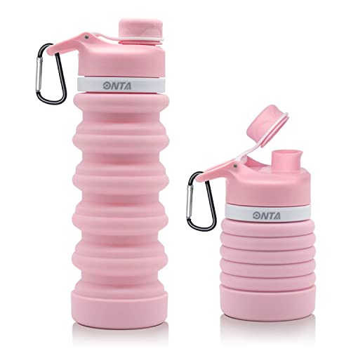 ONTA Collapsible Water Bottle- BPA Free Silicone Foldable Water Bottle for  Travel,Silicone Portable …See more ONTA Collapsible Water Bottle- BPA Free