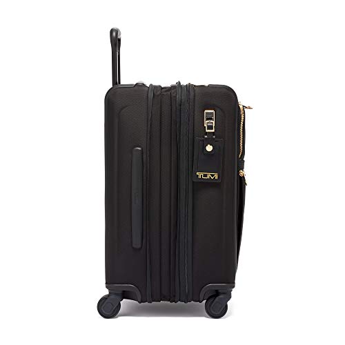 TUMI Alpha 3 International Dual Access 4 Wheeled Carry-On Black/Gold - TUMI Alpha 3 International Dual Access 4 Wheeled Carry-On Black/Gold - Travelking