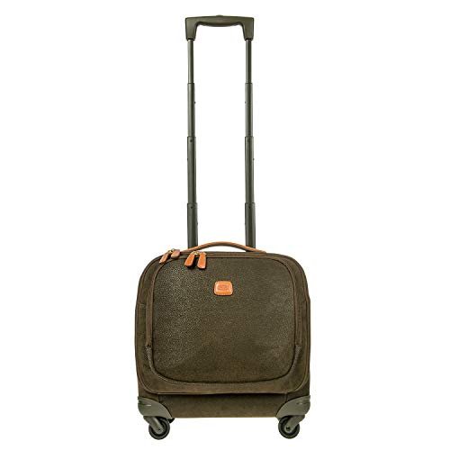 Bric's Life International Laptop Pilot Case Spinner Carry-On - Olive - Bric's Life International Laptop Pilot Case Spinner Carry-On - Olive - Travelking