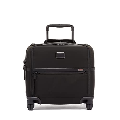 Tumi Men's Alpha Compact 4 Wheel Briefcase, Black - Tumi Men's Alpha Compact 4 Wheel Briefcase, Black - Travelking