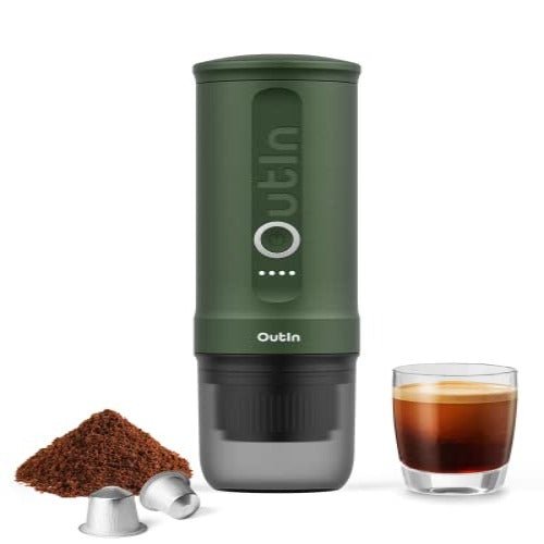 Outin Nano Portable Electric Espresso Machine with 3-4 Min Self-Heating - Outin Nano Portable Electric Espresso Machine with 3-4 Min Self-Heating - Travelking