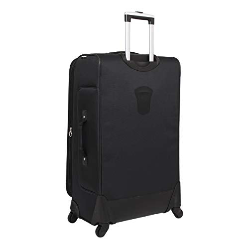 SwissGear Sion Softside Expandable Roller Luggage, Black, Checked - SwissGear Sion Softside Expandable Roller Luggage, Black, Checked - Travelking