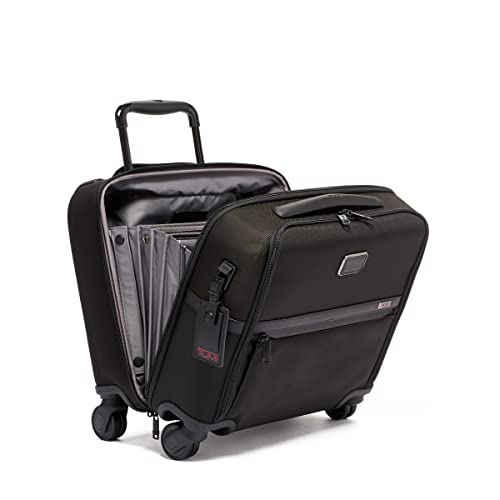 Tumi Men's Alpha Compact 4 Wheel Briefcase, Black - Tumi Men's Alpha Compact 4 Wheel Briefcase, Black - Travelking