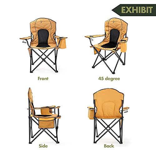 Arrowhead Outdoor Portable Folding Camping Quad Chair w/ 4-Can Cooler - Arrowhead Outdoor Portable Folding Camping Quad Chair w/ 4-Can Cooler - Travelking