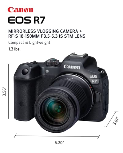 Canon EOS R7 RF-S18-150mm F3.5-6.3 IS STM Lens Kit, Mirrorless - Canon EOS R7 RF-S18-150mm F3.5-6.3 IS STM Lens Kit, Mirrorless - Travelking