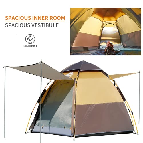 Hewolf Waterproof Instant Camping Tent - 2/4 Person Easy Quick Setup - Hewolf Waterproof Instant Camping Tent - 2/4 Person Easy Quick Setup - Travelking