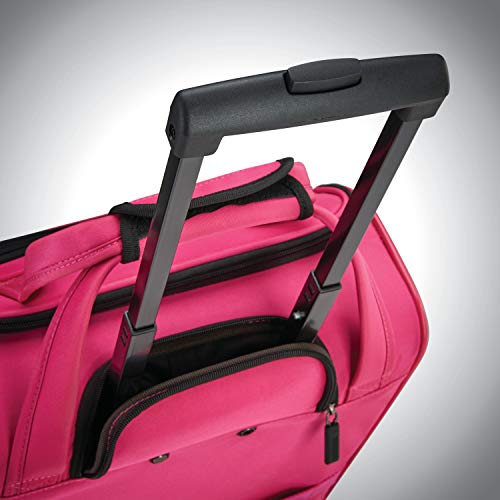 American Tourister 4 Kix Expandable Softside Luggage, Pink, Underseater - American Tourister 4 Kix Expandable Softside Luggage, Pink, Underseater - Travelking