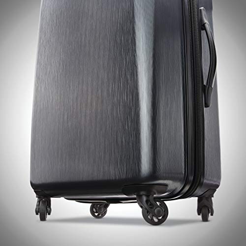 American Tourister Moonlight Hardside Expandable Luggage, Anthracite - American Tourister Moonlight Hardside Expandable Luggage, Anthracite - Travelking