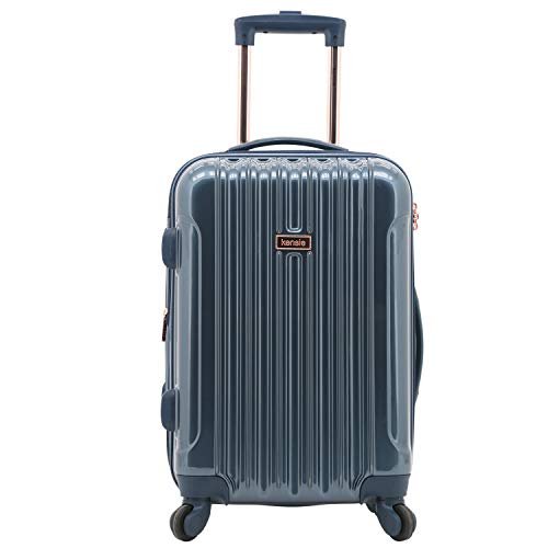 Kensie Women's Alma Hardside Spinner Luggage, Midnight Blue, 3-Piece Set - Kensie Women's Alma Hardside Spinner Luggage, Midnight Blue, 3-Piece Set - Travelking