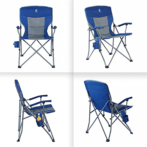 EVER ADVANCED Folding Camping Chair with Cup Holder Quad - EVER ADVANCED Folding Camping Chair with Cup Holder Quad - Travelking