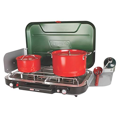 Coleman Eventemp 3 Burner Propane Stove Green, 5-drawer - Coleman Eventemp 3 Burner Propane Stove Green, 5-drawer - Travelking