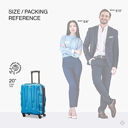 Samsonite Centric Hardside Expandable Luggage with Spinner Wheels, Caribbean Blue, 3-Piece Set - Samsonite Centric Hardside Expandable Luggage with Spinner Wheels, Caribbean Blue, 3-Piece Set - Travelking