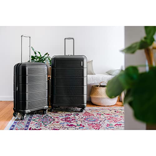 American Tourister Stratum 2.0 Expandable Hardside Luggage, Jet Black, Carry-on - American Tourister Stratum 2.0 Expandable Hardside Luggage, Jet Black, Carry-on - Travelking