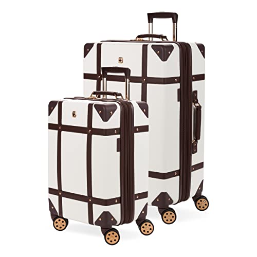 SwissGear 7739 Hardside Luggage Trunk with Spinner Wheels, White - SwissGear 7739 Hardside Luggage Trunk with Spinner Wheels, White - Travelking