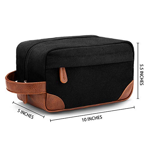 Toiletry Bag Hanging Dopp Kit for Men Water Resistant, Black - Toiletry Bag Hanging Dopp Kit for Men Water Resistant, Black - Travelking