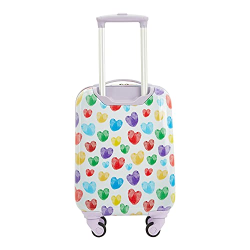 Travelers Club Kids' 5 Piece Luggage Travel Set, Thumbprint Heart - Travelers Club Kids' 5 Piece Luggage Travel Set, Thumbprint Heart - Travelking