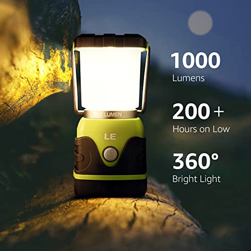 LED Camping Lantern, Battery Powered LED with 1000LM - LED Camping Lantern, Battery Powered LED with 1000LM - Travelking