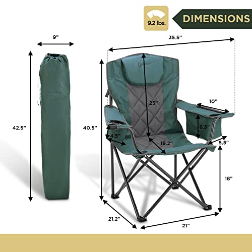 ARROWHEAD OUTDOOR Portable Folding Camping Quad Chair w/ 6-Can Cooler - ARROWHEAD OUTDOOR Portable Folding Camping Quad Chair w/ 6-Can Cooler - Travelking