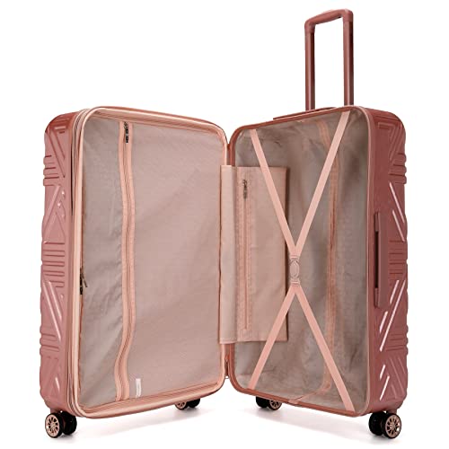 Badgley Mischka Modern trolley Contour 3 Piece Expandable Spinner - Badgley Mischka Modern trolley Contour 3 Piece Expandable Spinner - Travelking