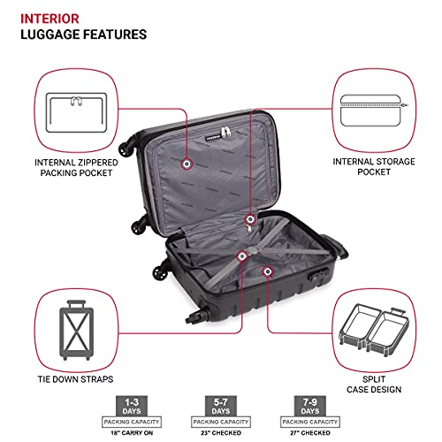 SwissGear 7366 Hardside Expandable Luggage with Spinner Wheels - SwissGear 7366 Hardside Expandable Luggage with Spinner Wheels - Travelking