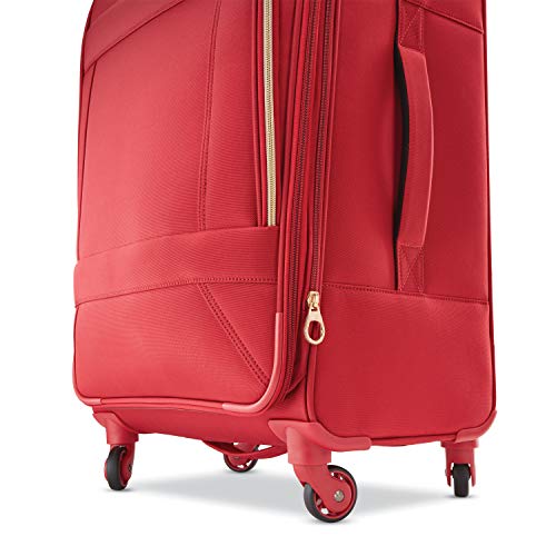 American Tourister Belle Voyage Softside Luggage with Spinner Wheels, Red - American Tourister Belle Voyage Softside Luggage with Spinner Wheels, Red - Travelking