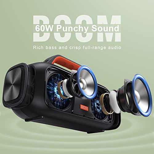 Bluetooth Speaker, DOSS Extreme Boom Outdoor Speaker with IPX6 - Bluetooth Speaker, DOSS Extreme Boom Outdoor Speaker with IPX6 - Travelking