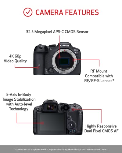 Canon EOS R7 RF-S18-150mm F3.5-6.3 IS STM Lens Kit, Mirrorless - Canon EOS R7 RF-S18-150mm F3.5-6.3 IS STM Lens Kit, Mirrorless - Travelking