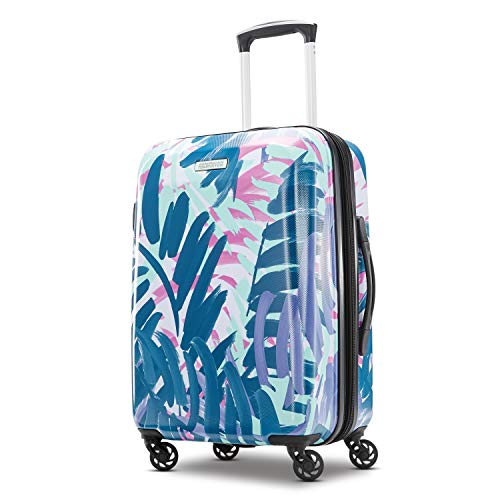 American Tourister Moonlight Hardside Expandable Luggage with Spinner Wheels, Palm Trees - American Tourister Moonlight Hardside Expandable Luggage with Spinner Wheels, Palm Trees - Travelking