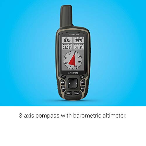 Garmin GPSMAP 64sx, Handheld GPS with Altimeter and Compass - Garmin GPSMAP 64sx, Handheld GPS with Altimeter and Compass - Travelking