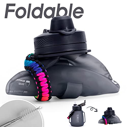 TakeToday Collapsible Water Bottles 40 OZ with Straw - TakeToday Collapsible Water Bottles 40 OZ with Straw - Travelking