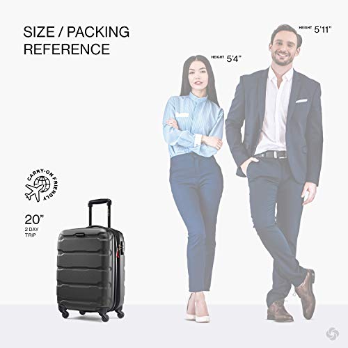 Samsonite Omni PC Hardside Expandable Luggage, 3-Piece, Black - Samsonite Omni PC Hardside Expandable Luggage, 3-Piece, Black - Travelking