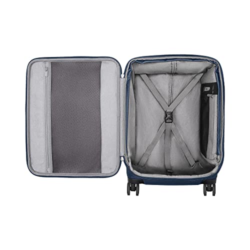 Victorinox WT 6.0 Softside Spinner Luggage, Blue, Expandable Carry-On - Victorinox WT 6.0 Softside Spinner Luggage, Blue, Expandable Carry-On - Travelking