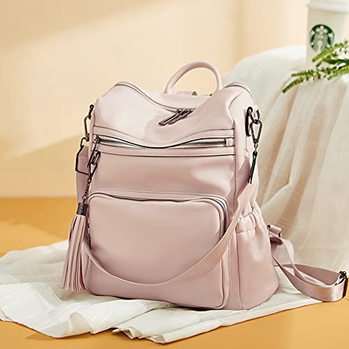 Large Pink Travel Backpack for Women With Shoulder Strap - Large Pink Travel Backpack for Women With Shoulder Strap - Travelking