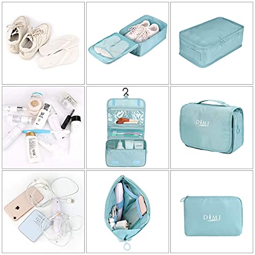 DIMJ Packing Cubes for Travel, 8 Pcs Travel Cubes for Suitcase - DIMJ Packing Cubes for Travel, 8 Pcs Travel Cubes for Suitcase - Travelking