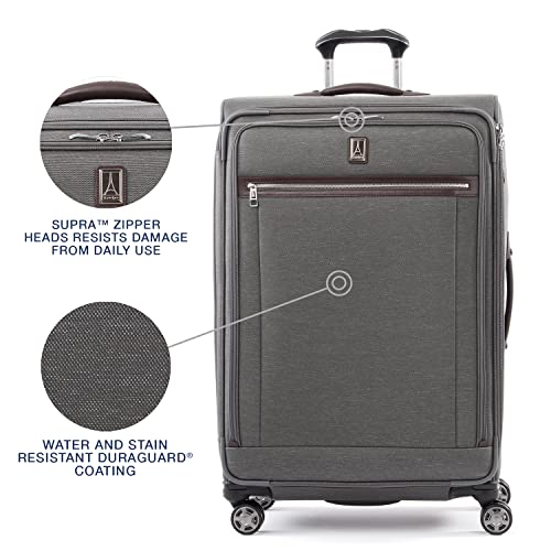 Travelpro Platinum Elite Softside Expandable Luggage, 8 Wheel - Travelpro Platinum Elite Softside Expandable Luggage, 8 Wheel - Travelking