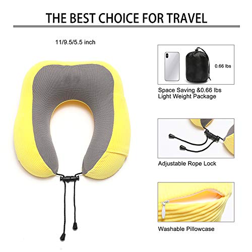 Travel Pillow Memory Foam with 360-Degree Head Support - Travel Pillow Memory Foam with 360-Degree Head Support - Travelking