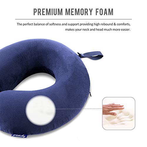 Fabuday Travel Pillow Memory Foam - Airplane Head Neck Support - Fabuday Travel Pillow Memory Foam - Airplane Head Neck Support - Travelking