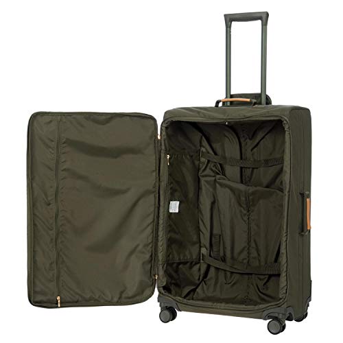 Bric's X-Bag Large Spinner with Frame 30 Inch Suitcase, Olive - Bric's X-Bag Large Spinner with Frame 30 Inch Suitcase, Olive - Travelking