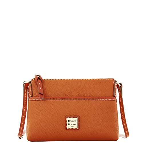 Dooney & Bourke Pebble Grain Ginger Crossbody Shoulder Bag - Dooney & Bourke Pebble Grain Ginger Crossbody Shoulder Bag - Travelking