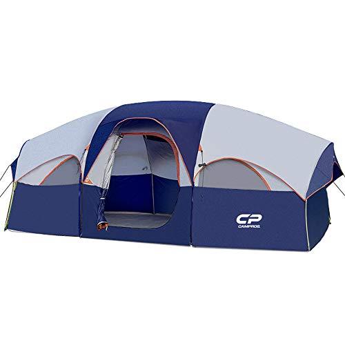 CAMPROS CP Tent-8-Person-Camping-Tents, Waterproof Windproof - Blue - CAMPROS CP Tent-8-Person-Camping-Tents, Waterproof Windproof - Blue - Travelking