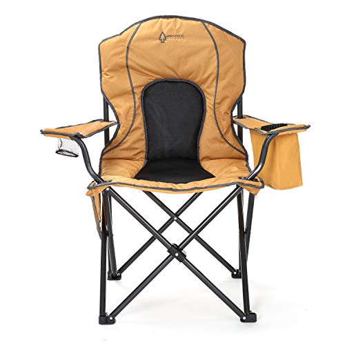 Arrowhead Outdoor Portable Folding Camping Quad Chair w/ 4-Can Cooler - Arrowhead Outdoor Portable Folding Camping Quad Chair w/ 4-Can Cooler - Travelking