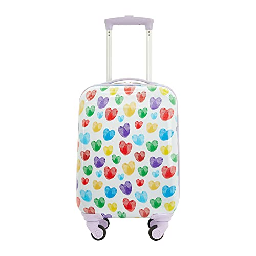 Travelers Club Kids' 5 Piece Luggage Travel Set, Thumbprint Heart - Travelers Club Kids' 5 Piece Luggage Travel Set, Thumbprint Heart - Travelking