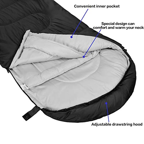 Envelope Sleeping Bag - 3-4 Seasons Warm Cold Weather - Envelope Sleeping Bag - 3-4 Seasons Warm Cold Weather - Travelking