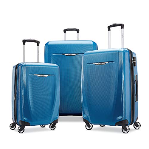 Samsonite Winfield 3 DLX Hardside Expandable Luggage, Blue Navy - Samsonite Winfield 3 DLX Hardside Expandable Luggage, Blue Navy - Travelking