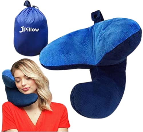 J-Pillow Travel Pillow - British Invention of The Year Winner - Chin Supporting - Blue - J-Pillow Travel Pillow - British Invention of The Year Winner - Chin Supporting - Blue - Travelking