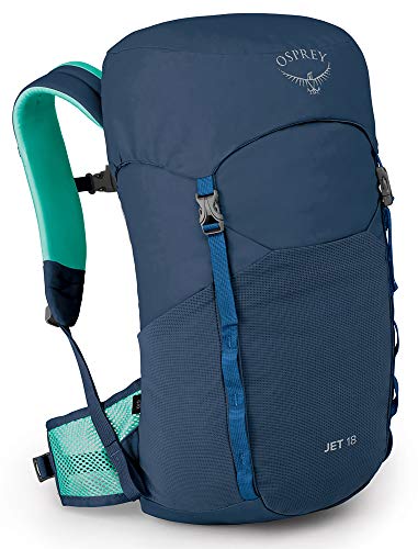 Osprey Jet 18L Kids' Hiking Backpack, Wave Blue, One Size - Osprey Jet 18L Kids' Hiking Backpack, Wave Blue, One Size - Travelking