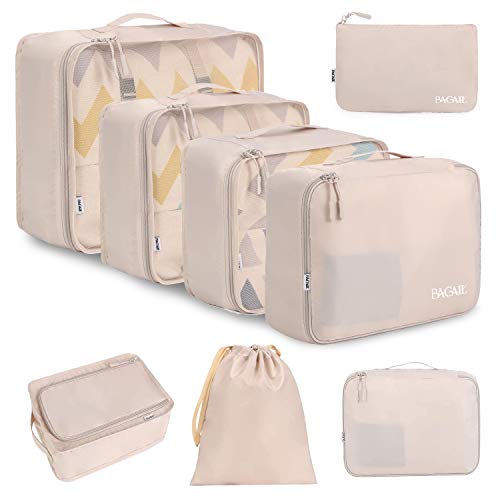 BAGAIL 8 Set Packing Cubes, Lightweight Travel Luggage Organizers - BAGAIL 8 Set Packing Cubes, Lightweight Travel Luggage Organizers - Travelking