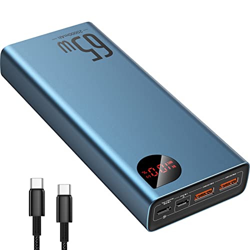 Baseus Power Bank, 65W 20000mAh Laptop Portable Charger - Baseus Power Bank, 65W 20000mAh Laptop Portable Charger - Travelking