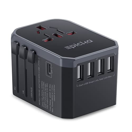 EPICKA Universal Travel Adapter One International Wall Charger - EPICKA Universal Travel Adapter One International Wall Charger - Travelking